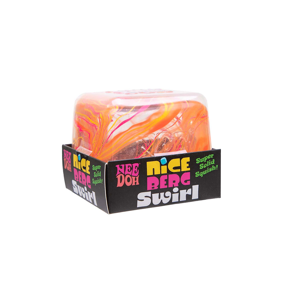 Thumbnail: Swirl Nice Berg NeeDoh | Iceberg Square Nee Doh Stress Fidget Sensory Toy