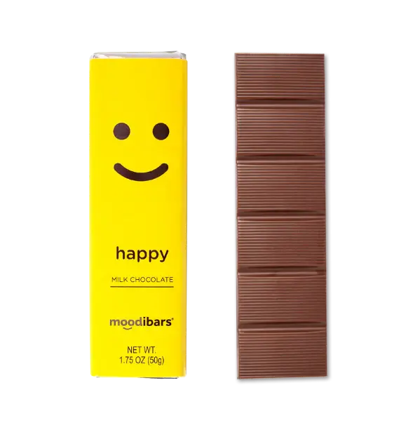 Thumbnail: Hopeful - Milk Chocolate Caramel Filled Candy Bar by Moodibars®
