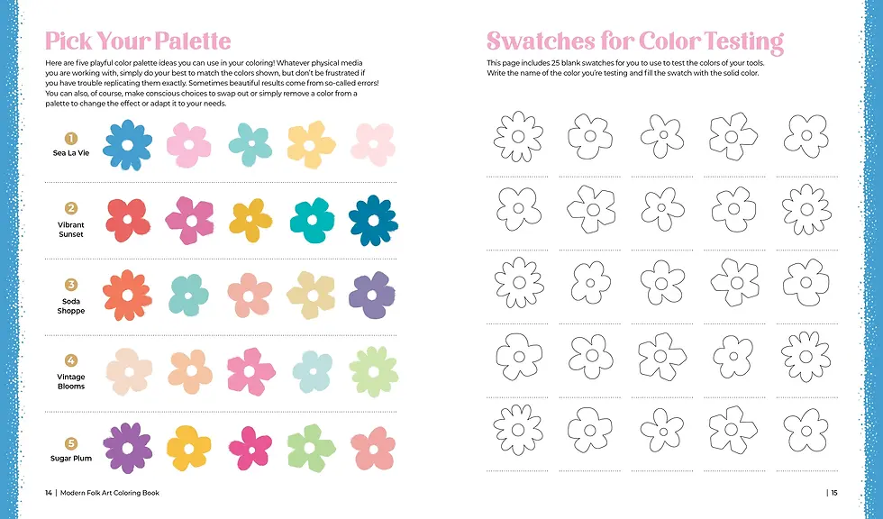 Thumbnail: Modern Folk Art Coloring Book: 60 Patterns To Boost Joy