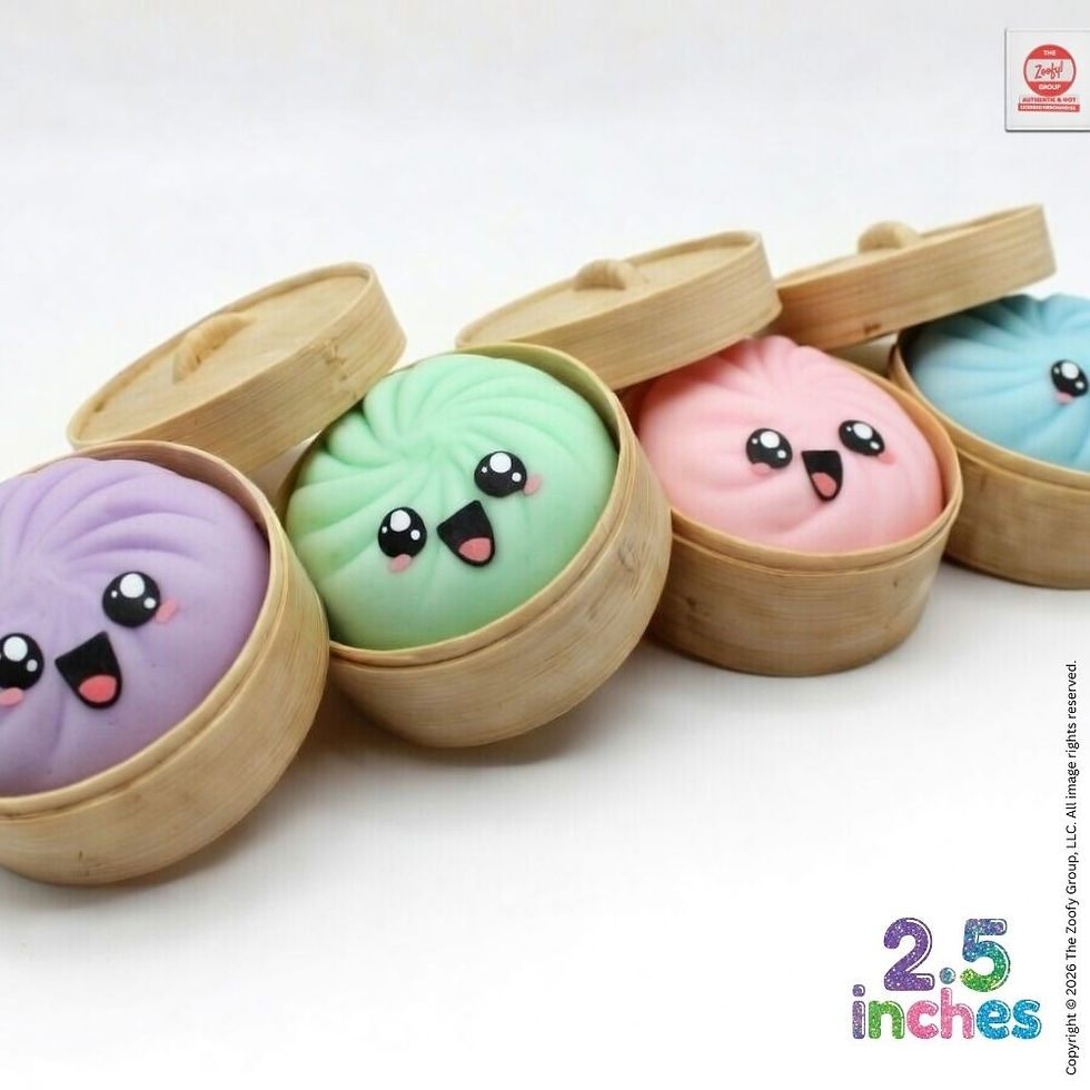 Thumbnail: Mystery Dumpling Pastel Edition Squishies | Squishy Toy Sensory Fidget Toy