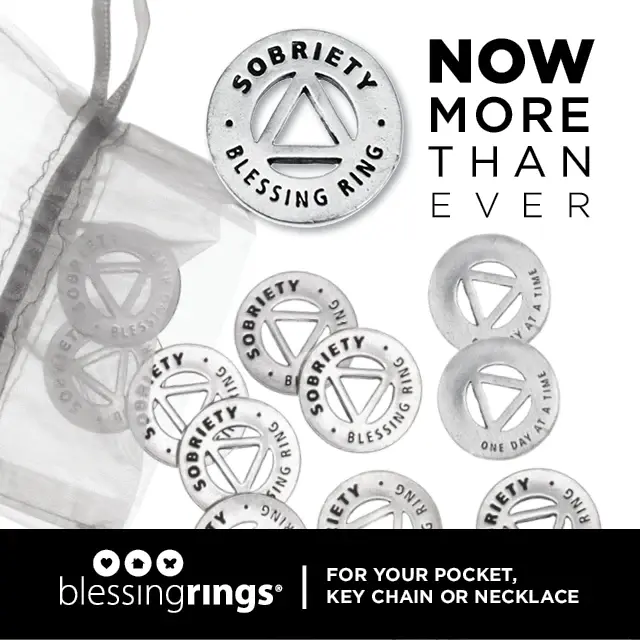 Sobriety Blessing Rings