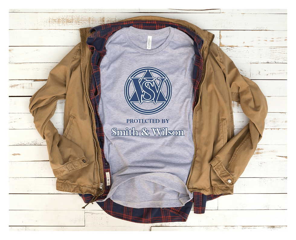 Thumbnail: Protected By 'Smith & Wilson' | Unisex Gray T-Shirt