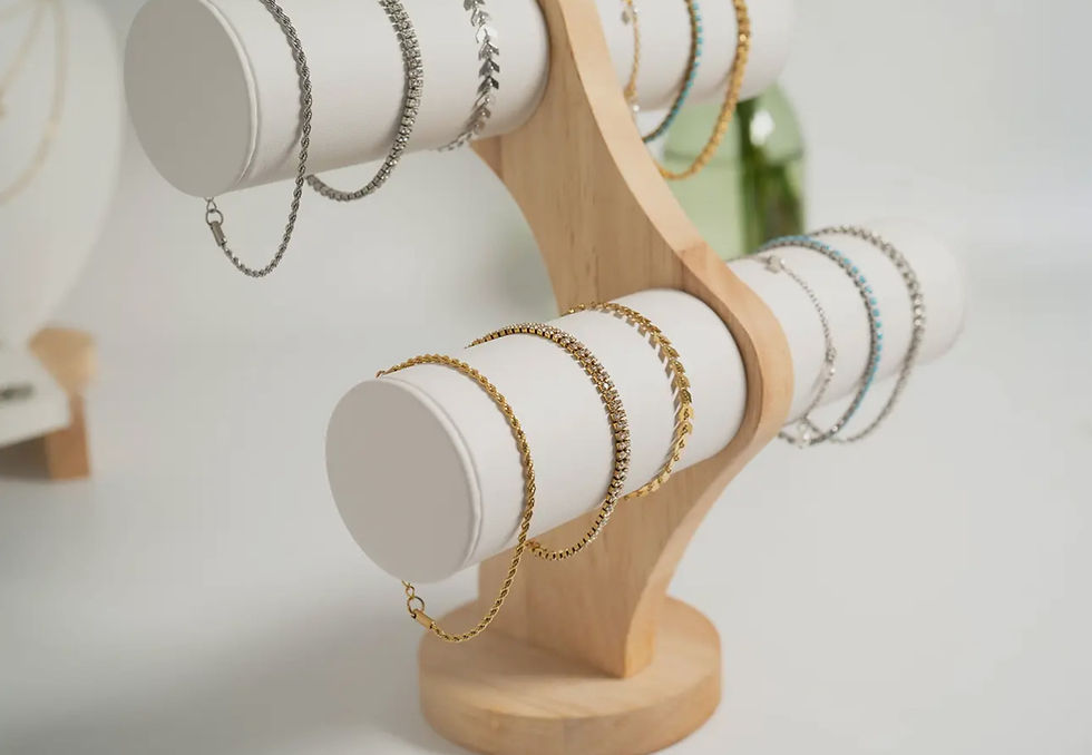 Thumbnail: Gold Chevron Chain Bracelet