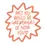 Thumbnail: Orange and white funky cut out sticker 'past you would be so proud of now you'
