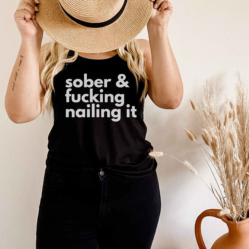 Thumbnail: Sober and F*cking Nailing It Shirt