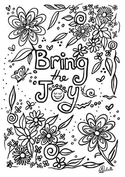 Bring the Joy coloring page