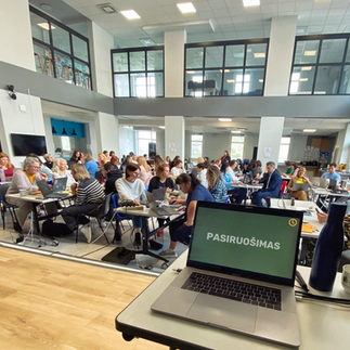 Mokytojų auditorija per DI mokymus