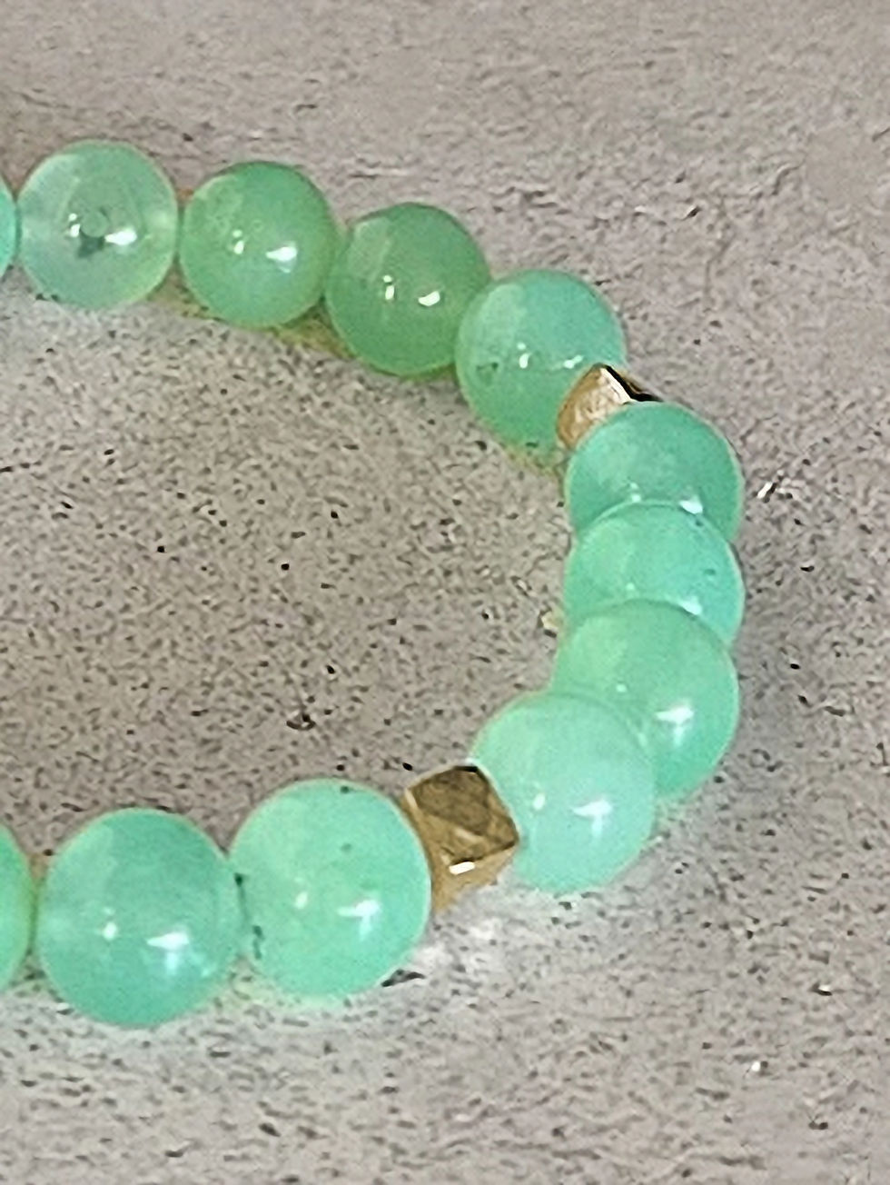 Thumbnail: Beaded bracelets: the BEAD & the GEM: stretch cord closure