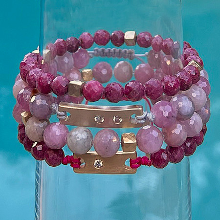 BEADED BRACELETS: PRECIOUS - Mix & Match
14k, ruby, mixed-ruby