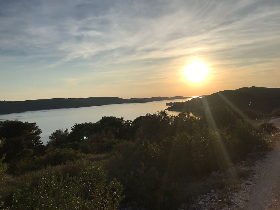 Beautiful sunset on Zverinac