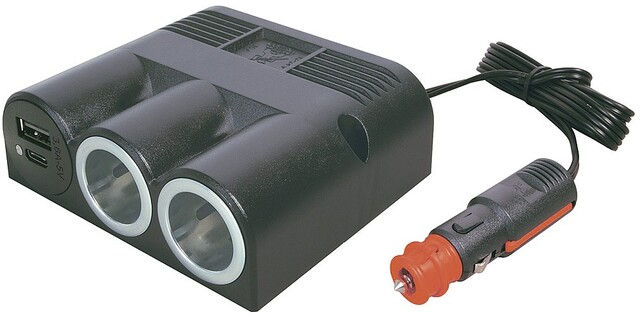 Dreifachsteckdose EV PRO CAR mit Power USB-C/A Doppelsteckdose 12 - 24 V