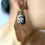 Miniatura: Dalmatian Jasper & Leather Earrings