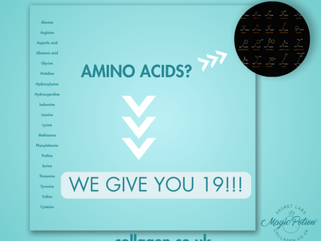 Magic Potion Collagen is packed with 19 amino acids!