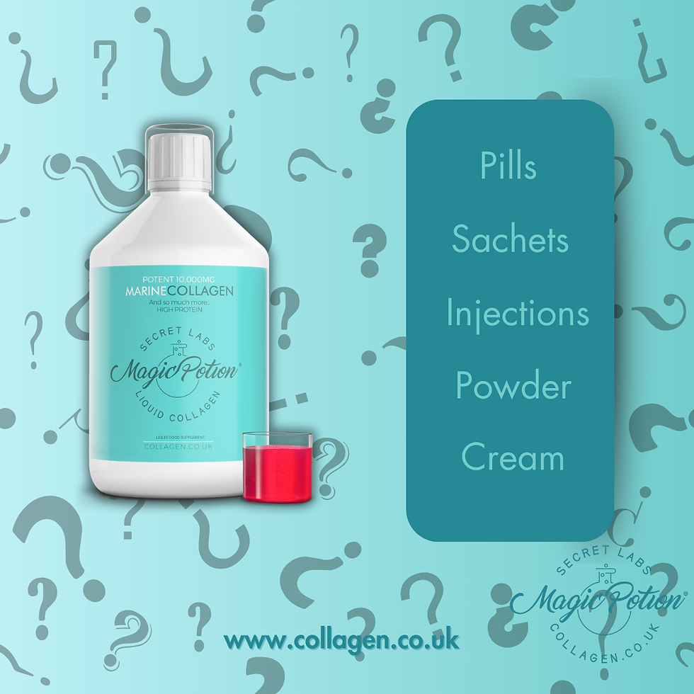Liquid Collagen VS Powder Injections Tablets Cream