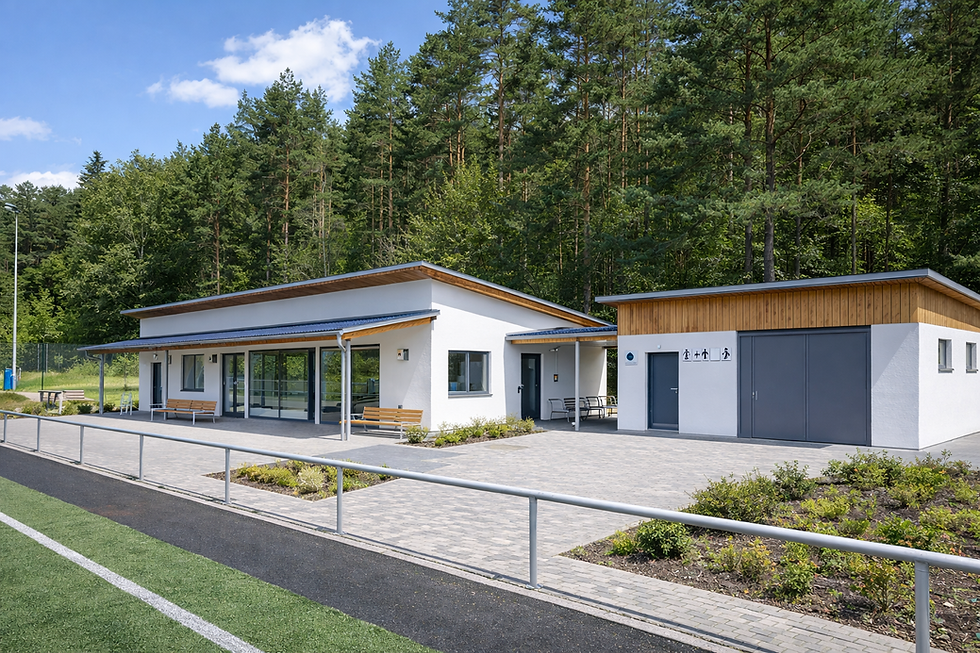 Sports club exterior view