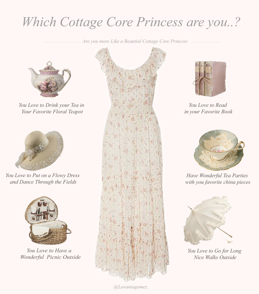 WHICH BEAUTIFUL COTTAGE CORE PRINCESS ARE YOU..?