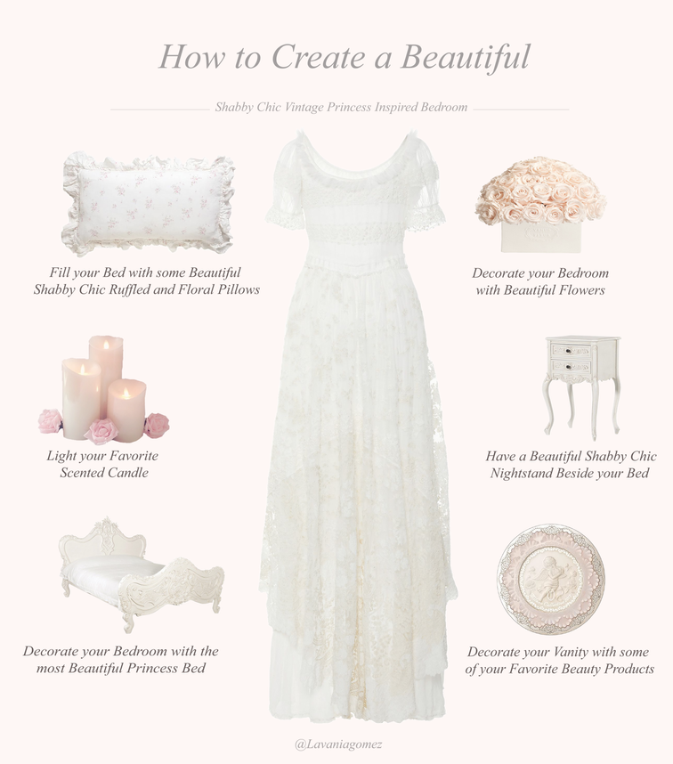 HOW TO CREATE A BEAUTIFUL SHABBY CHIC VINTAGE PRINCESS INSPIRED BEDROOM..