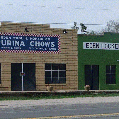 front view of  green apple eden texas live music concert venue