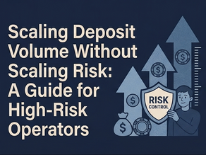Scaling Deposit Volume Without Scaling Risk: A Guide for High-Risk Operators