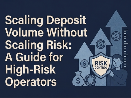 Scaling Deposit Volume Without Scaling Risk: A Guide for High-Risk Operators
