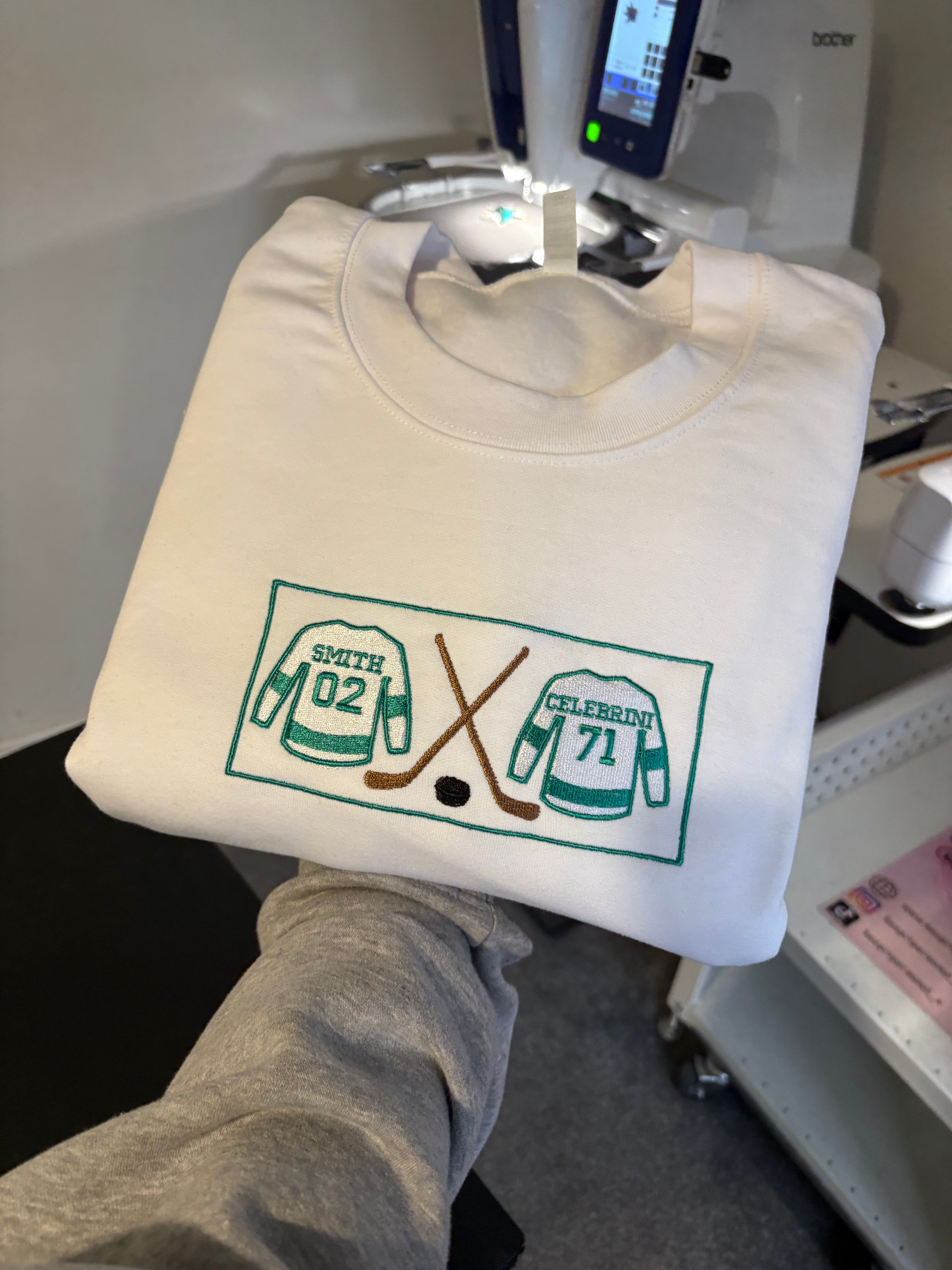 ice hockey x 2 players 