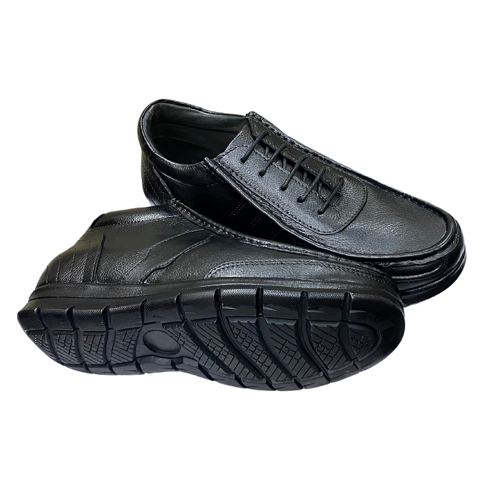 Thumbnail: HEIGHTX Height Increasing Shoes Black Casuals with 3 Inch Height Elevate