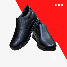 HEIGHTX Height Increasing Shoes Black Slip-On Loafers with 3 Inch Elevate