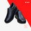 Thumbnail: HEIGHTX Height Increasing Shoes Black Slip-On Loafers with 3 Inch Elevate