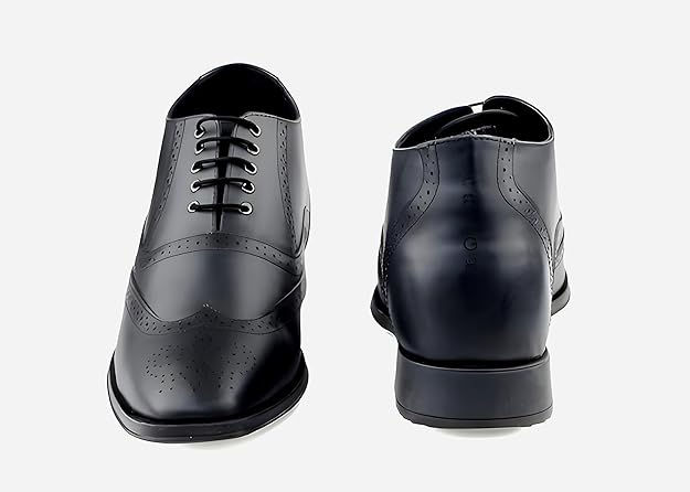Thumbnail: HEIGHTX Height Increasing Shoes Brogue Formal with 3 Inch Height Elevate