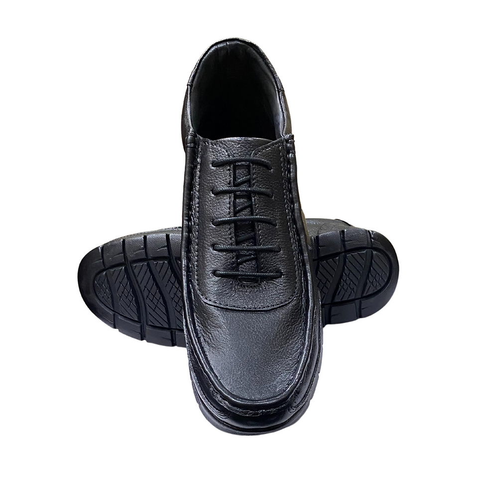 Thumbnail: HEIGHTX Height Increasing Shoes Black Casuals with 3 Inch Height Elevate
