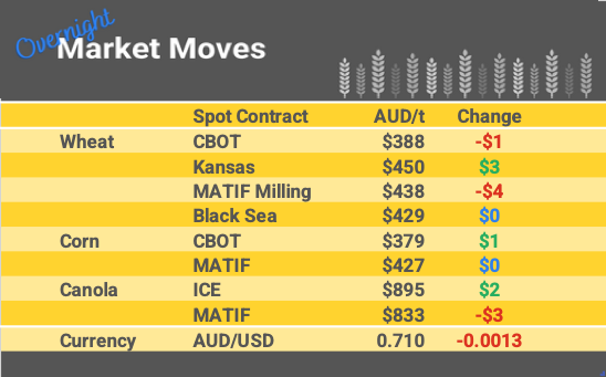 Grain Report Monday - 30th January