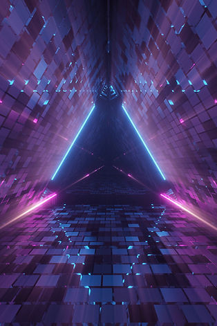 cool-geometric-triangular-figure-neon-la