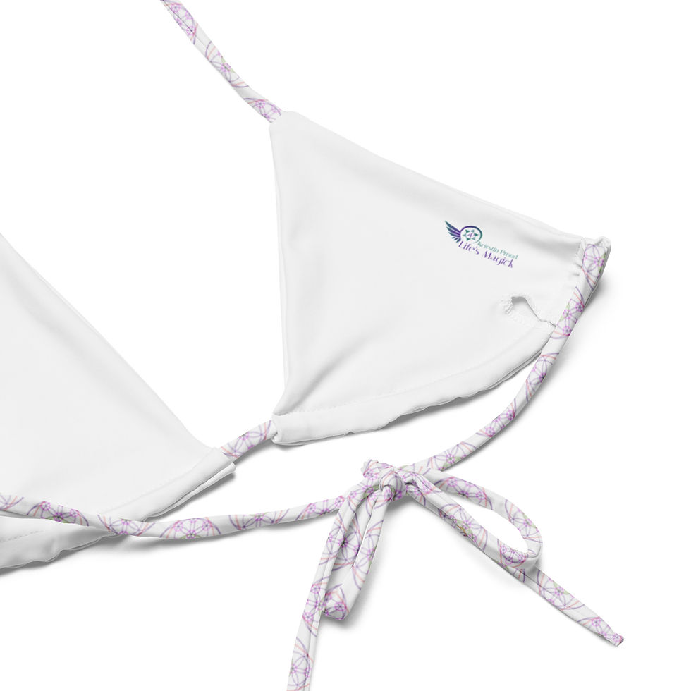 Thumbnail: Cosmic Swimwear - All-over print recycled string bikini top