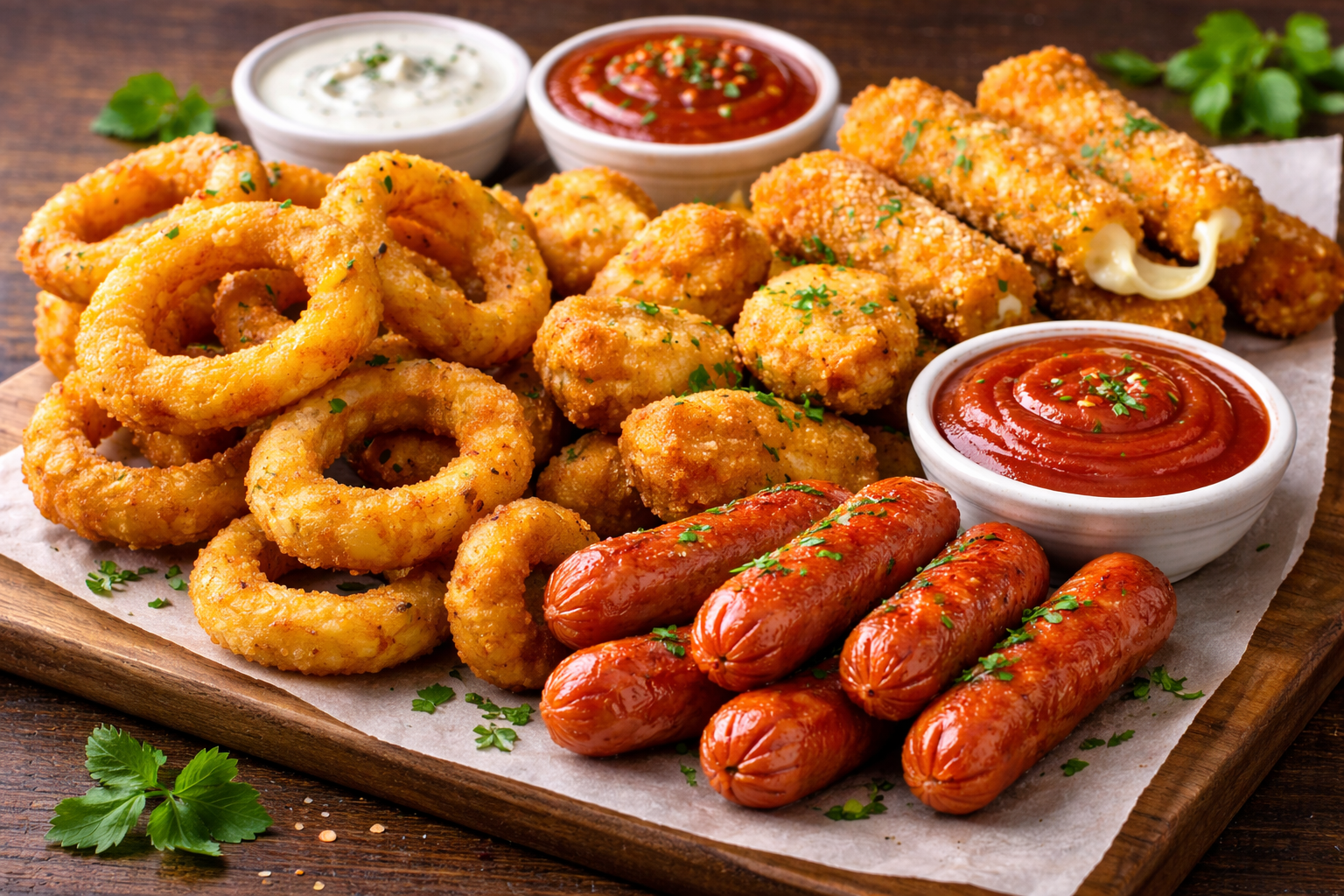 Arranged Food and Objects