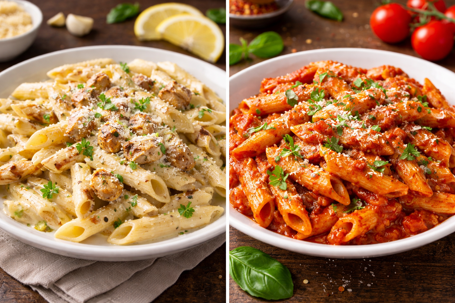 Arranged Food and Objects