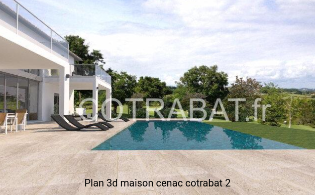 Plan 3D maison Cenac