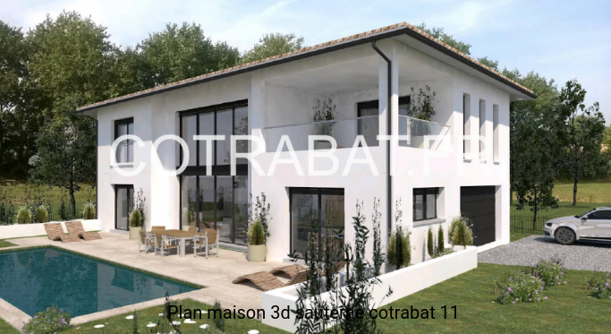 Plan 3D maison Sauterne