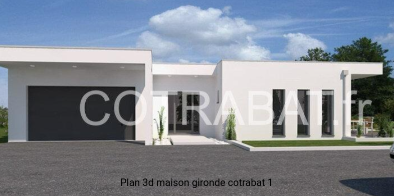 Plan 3D maison Gironde