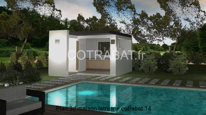 Plan 3D maison Latresne
