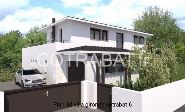 Plan 3D villa Gironde