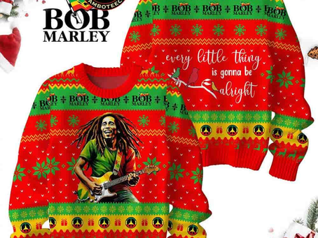 Bob Marley Every Little Things Is Gonna Be Alright Merry 2025 Christmas Ugly Sweater – Celebrate the Holidays With Reggae Spirit