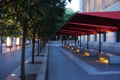 Metropolitan Museum of Art on a summer night, New York City, Photo by Carole Ryavec, Carmic Productions
