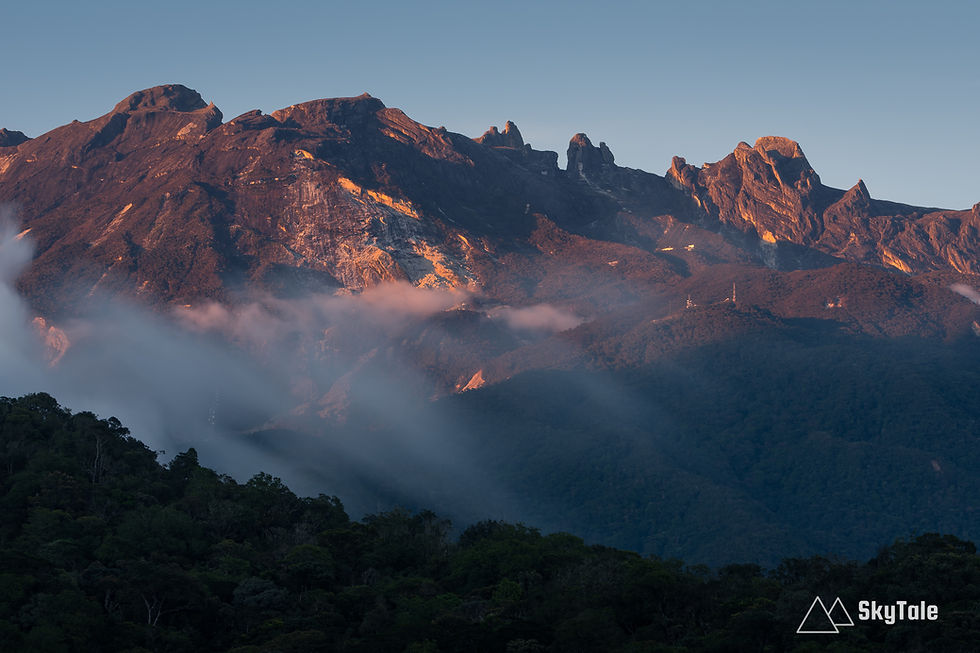 Kinabalu at sunset