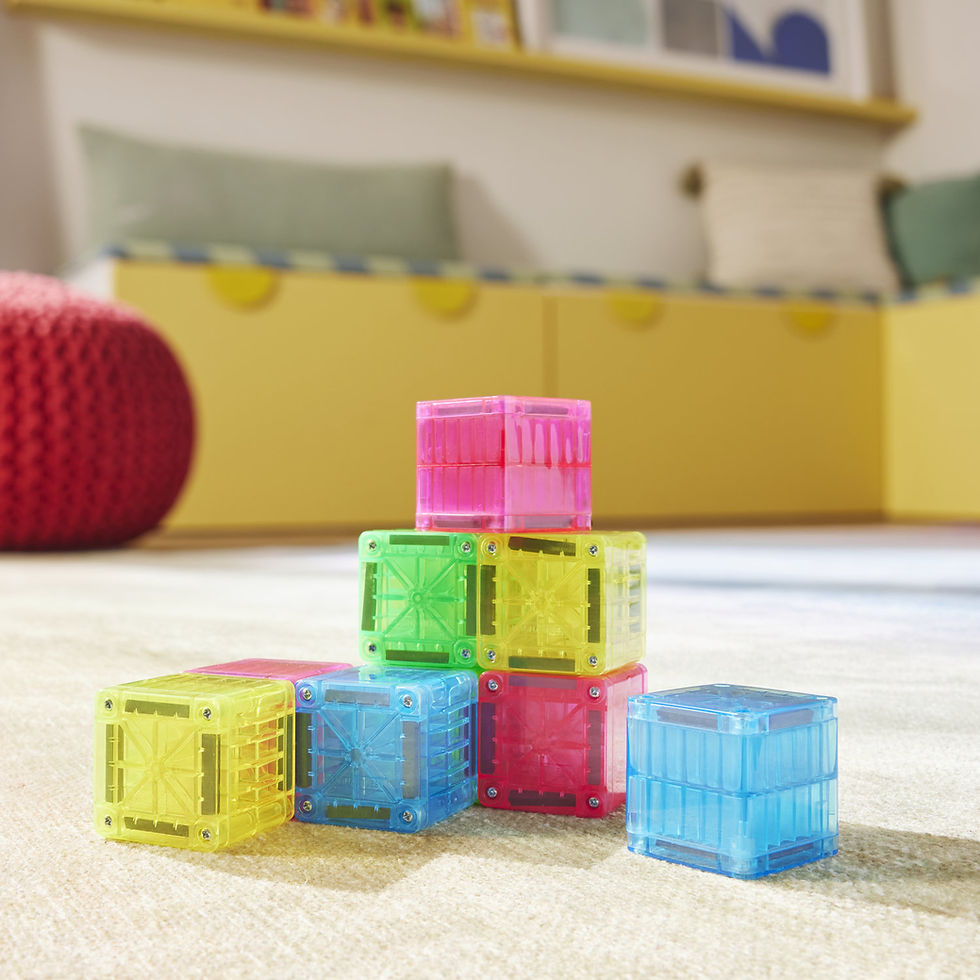 Miniatura: MAGNA-TILES microMAGS Cubes Set 9 Pzas