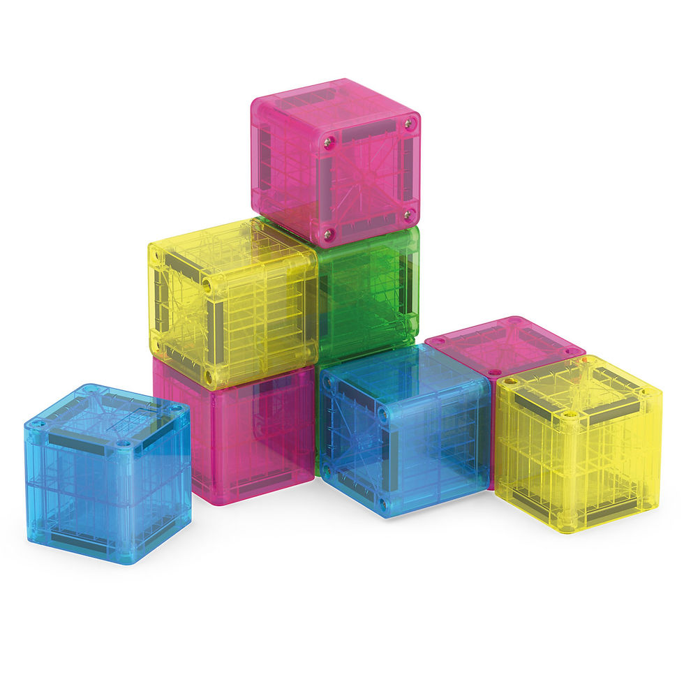 Miniatura: MAGNA-TILES microMAGS Cubes Set 9 Pzas