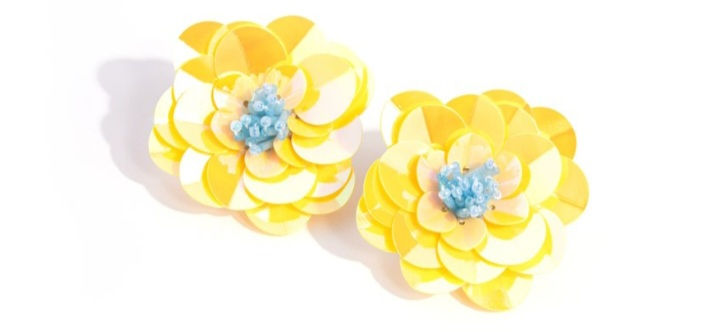Floating Florals - yellow