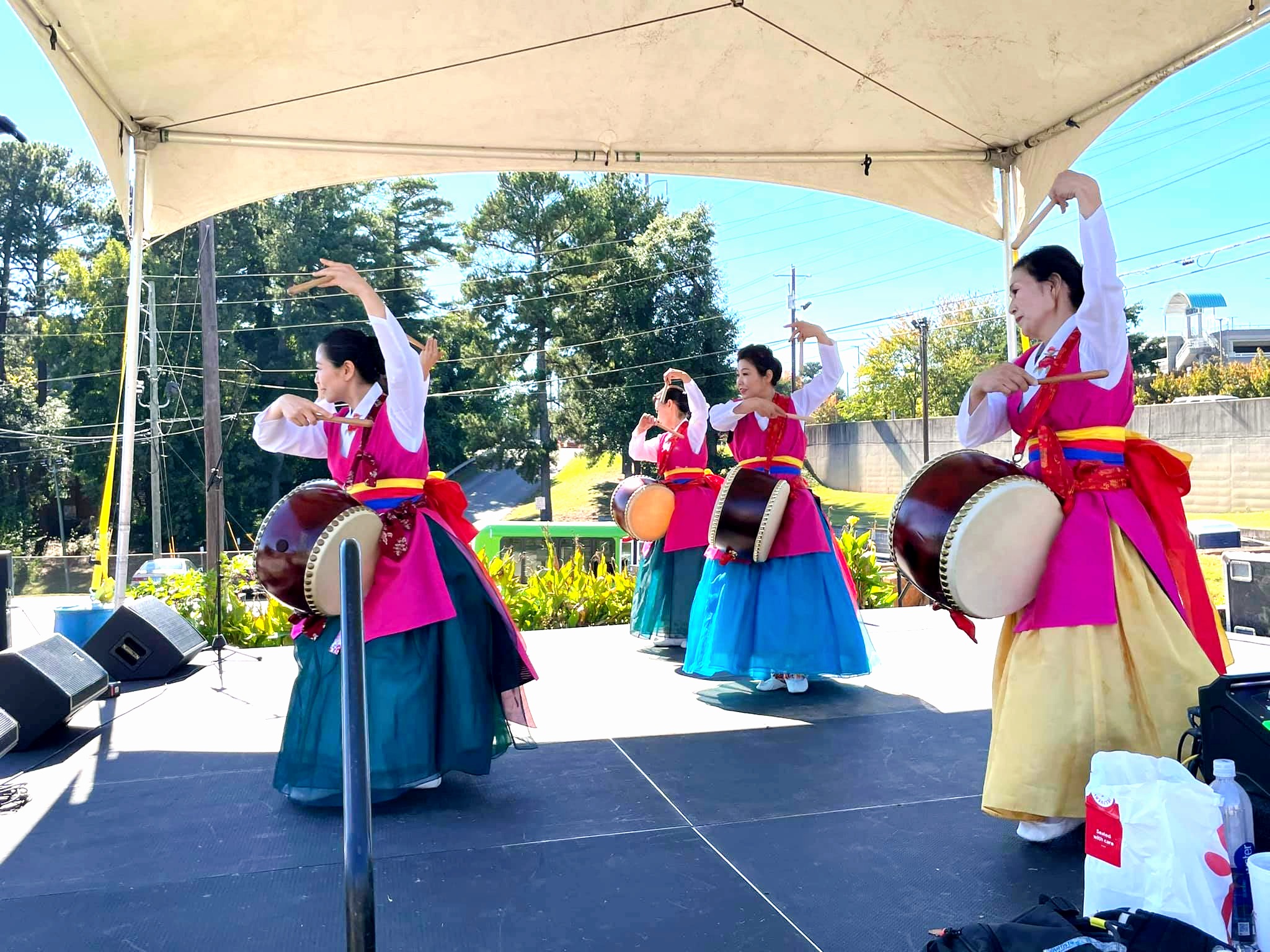 Musicians performing at Doraville Art Festival