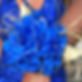 Blue and gold custom design floral prom corsage.