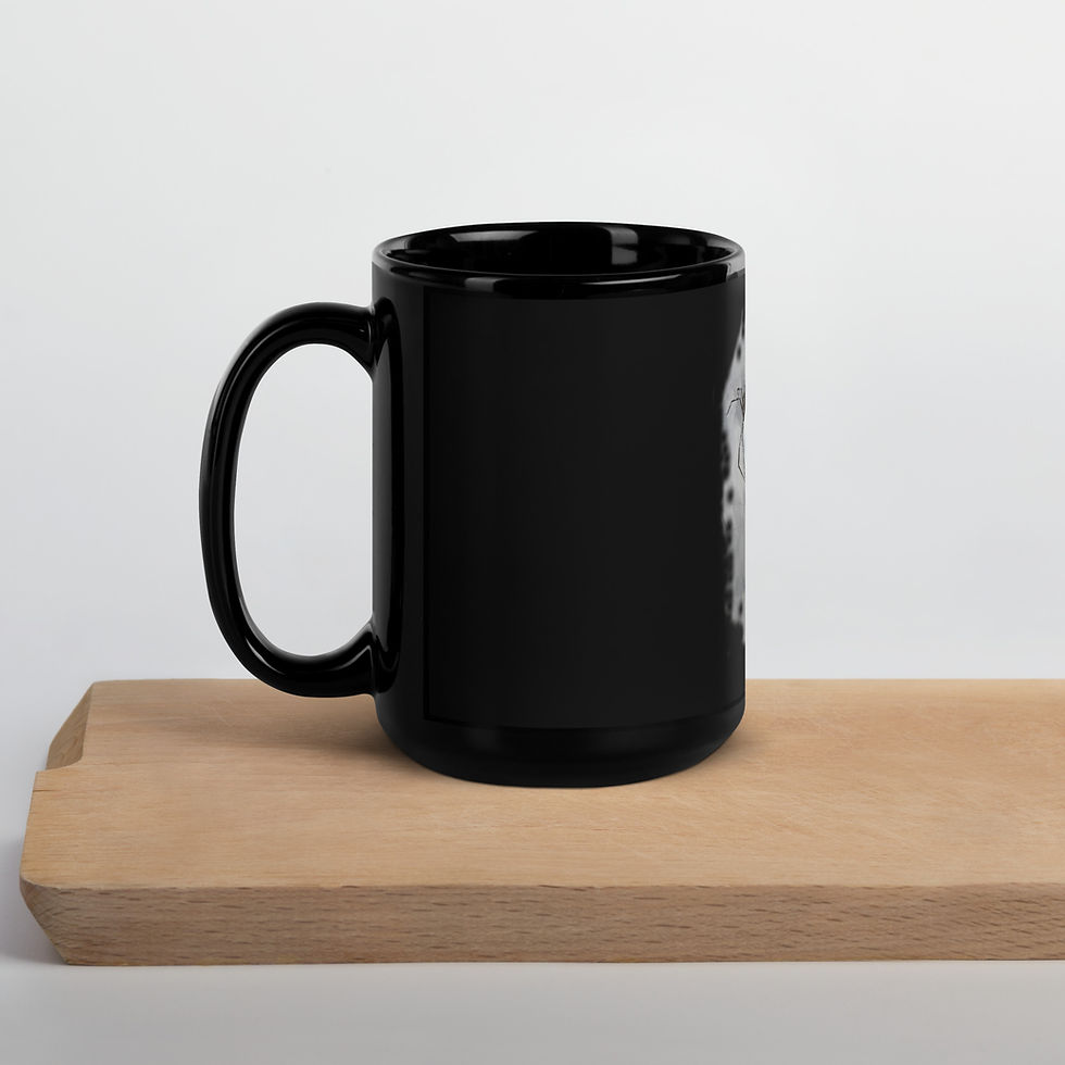 Miniatura: Tazza nera lucida "It's crazy"