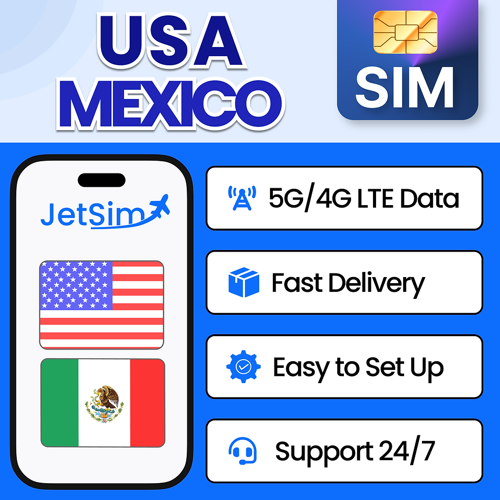 USA + Mexico Unlimited SIM Plan | JetSIM